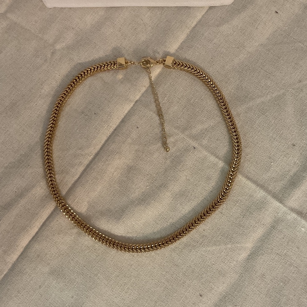 Sale! Gold Tone Wheat Chain Necklace w/Adjustable Extender Chain, 17”